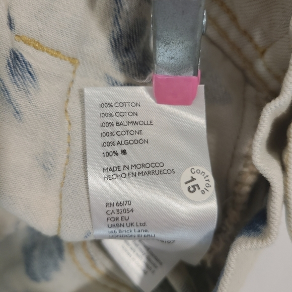 NWT Free People Rumors Denim Jacket Jones Tie Dye Blue Size Large 🛑 FINAL PRICE - Picture 9 of 12